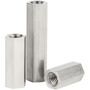 304不锈钢双通六角螺柱螺母支撑柱隔离机箱主板接线铜柱国标M3M4