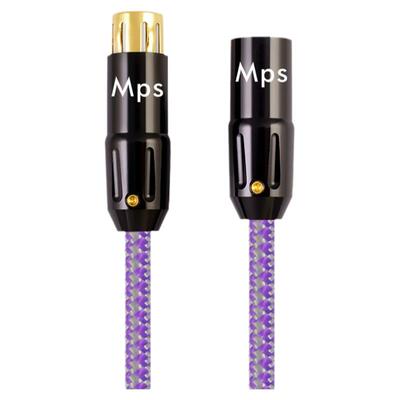 Mps发烧级6N单晶铜镀银XLR平衡信号HiFi音响音频线卡农卡侬公对母