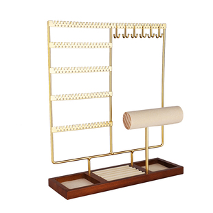 耳环收纳饰品展示架摆放项链手链戒指耳饰挂架子桌面首饰架家用大