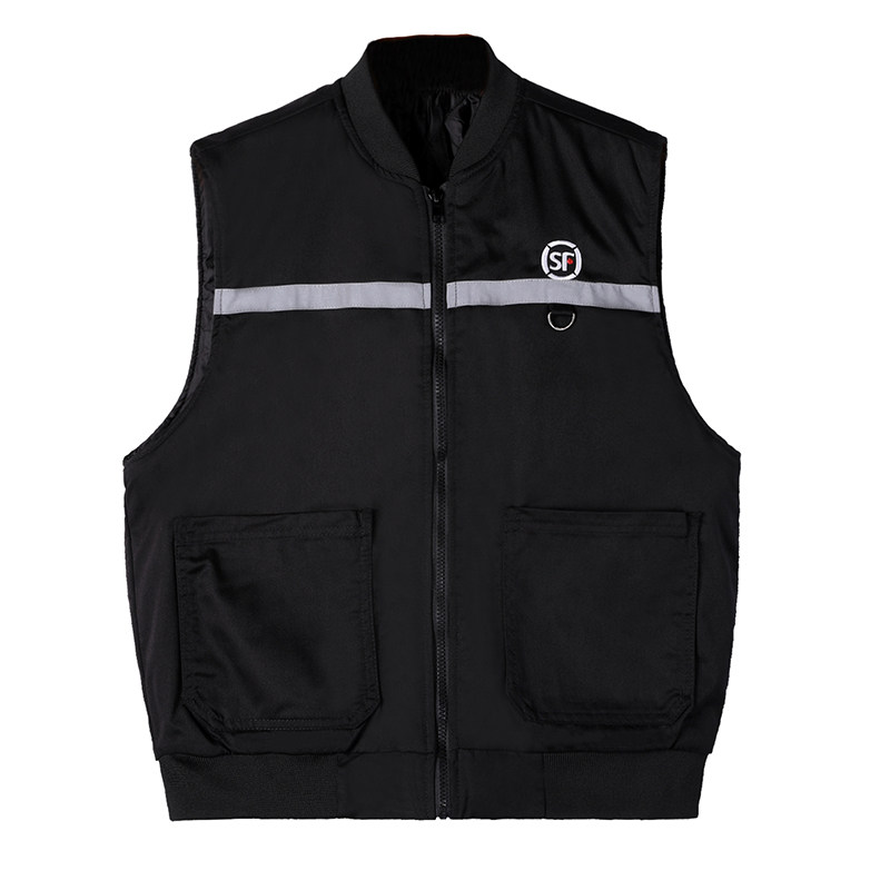顺丰工作服马甲保暖棉衣服外套上衣快递工服装春秋冬季加厚工装服