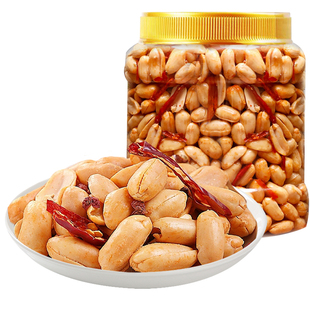米勒猴酒友鬼花生米500g罐装熟休闲食品炸花生米下酒菜零食批发
