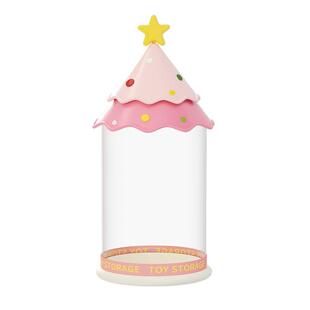 玩偶收纳桶创意适用大天使拉布布中号手办展示桶防尘透明玩具桶