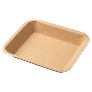 一次性牛皮纸托盘烧烤野餐露营烤串小吃纸碟炸鸡纸盘商用家用聚餐