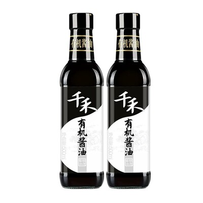 千禾酱油生抽有机酱油500ml品质炒菜凉拌蘸调料家用有机原料认证