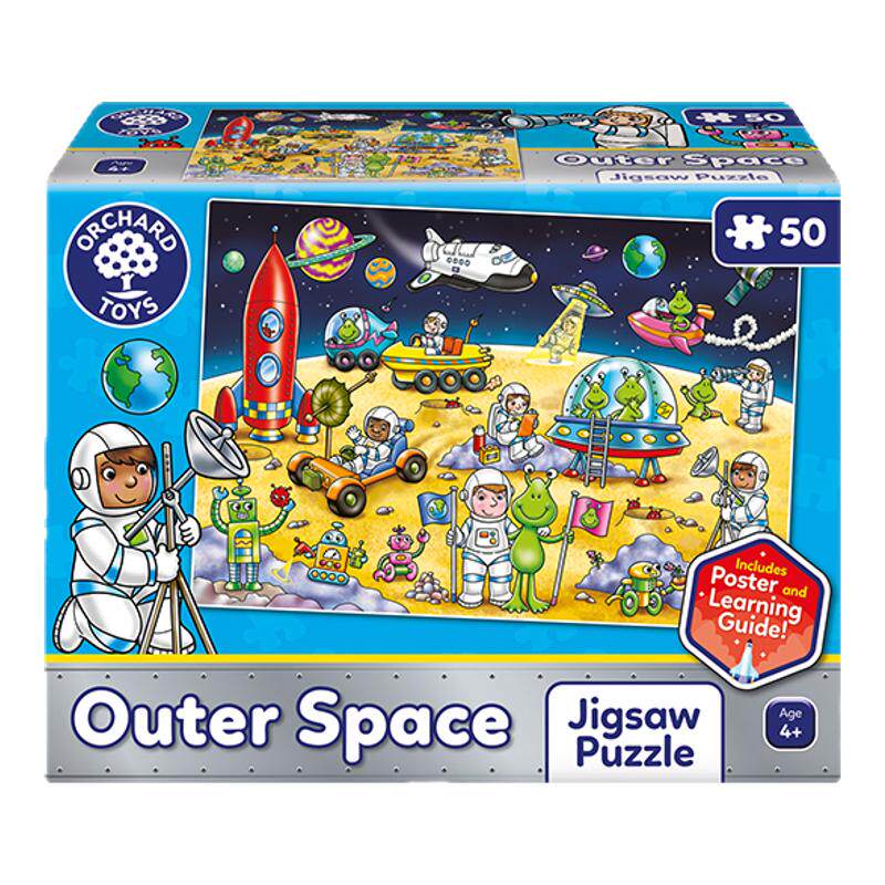 Orchard Toys 外太空拼图游戏 儿童益智桌游亲子互动启蒙玩具4岁+