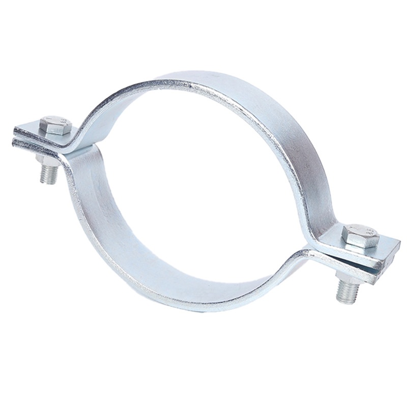 不锈钢螺栓扁钢管夹 电线杆抱箍锁扣路灯杆扁钢管箍固定钢管管夹