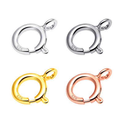 S925银扣项链锁扣纯银手链扣