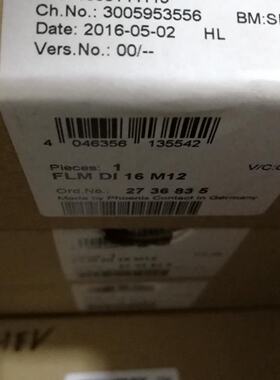 议价全新正品菲尼克斯PHCENIX CONTACT模块 FLM DI 16 M12  27368