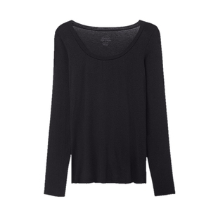 Intimissimi意舒漫时尚轻薄修身含羊绒莫代尔低领打底衫CLD28N