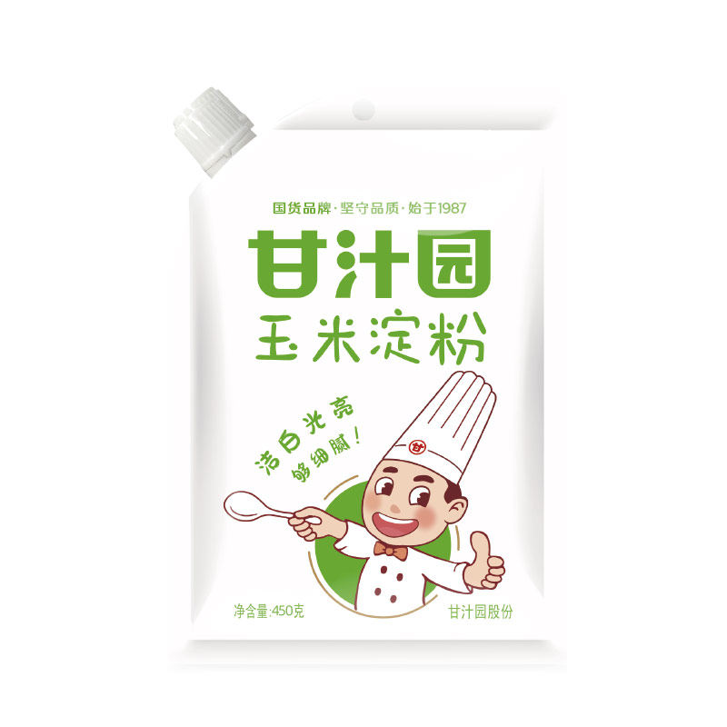 甘汁园玉米淀粉450g生粉家用嫩肉粉勾芡调汁烘培专用厨房调味品