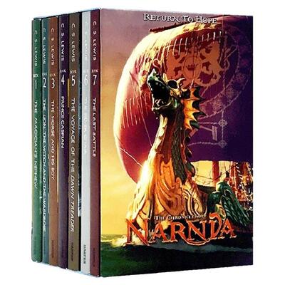 纳尼亚传奇1-7全套盒装 英文原版小说 Chronicles of Narnia Box Set 青少年文学 C. S. Lewis刘易斯 the Witch and the Wardrobe