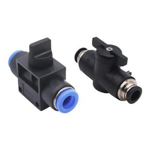 气动手阀BUC-4/8/6/4/10/12mm 气管开关阀HVFF快速接头手动阀门插