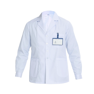 白大褂男医生半身短款长袖口腔牙医诊所医生加厚冬季白大褂工作服