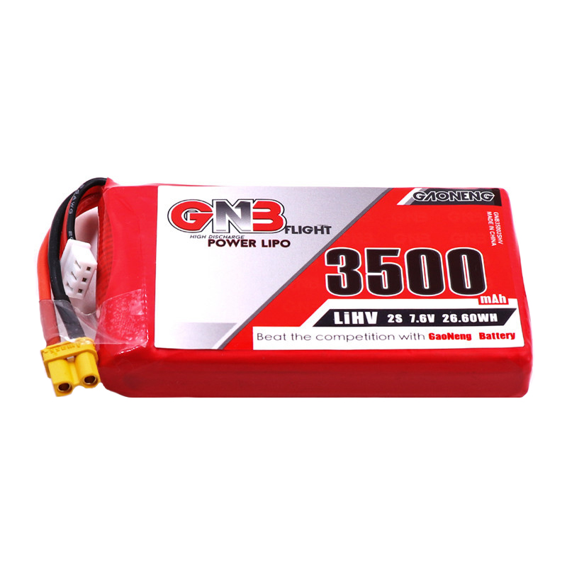 高能GNB 3500mAh 2S 7.6V 5C HV大容量fryskyQX7遥控器电池RC航模