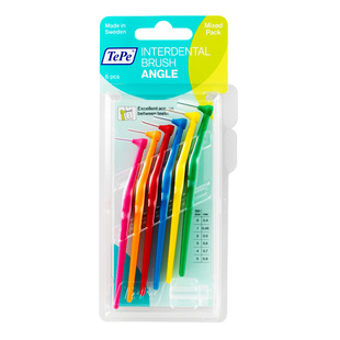 TePe进口牙缝刷清洁L型牙间隙软毛牙周正畸专用矫正齿间刷牙套刷