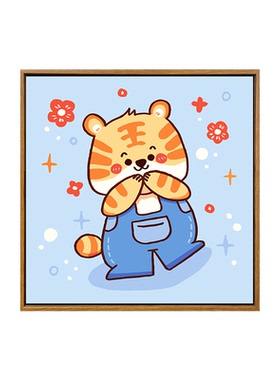 儿童卡通画diy数字油画装饰画