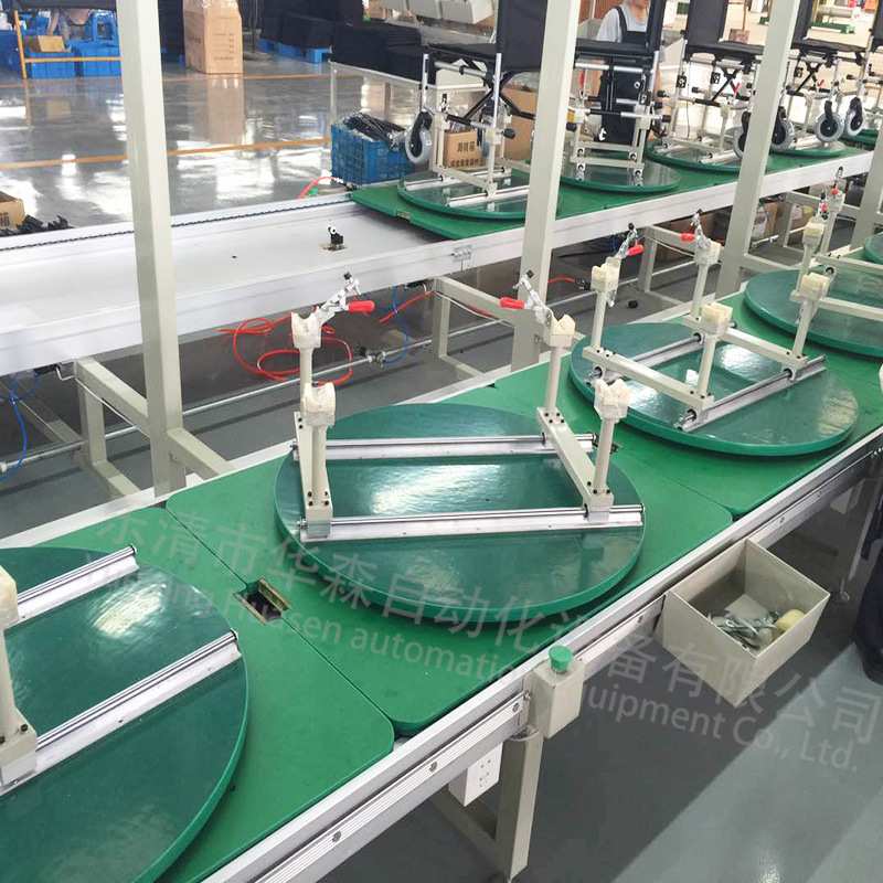 定制电动轮椅装配流水线 轮椅倍速链组装流水线 轮椅生产流水线