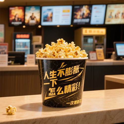 一次性爆米花桶加厚串串商桶桶logo炸鸡电影院KTV专用纸定制全家