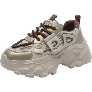 大东官方厚底老爹鞋女款2025新款冬季鞋子爆款超火女鞋增高休闲鞋