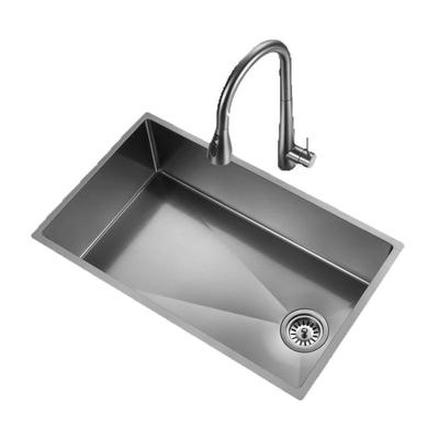 欧琳水槽304不锈钢手工大单槽蜂窝压纹纳米盆厨房家用洗碗槽9147