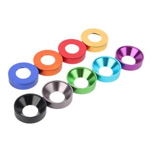 多彩色高品质铝合金属垫片沉头平头垫圈螺丝圆形平垫M2M3M4M5M6M8