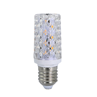 2025新品LED仿水晶灯泡110v螺口e27e14家用超亮节能灯玉米灯吊灯