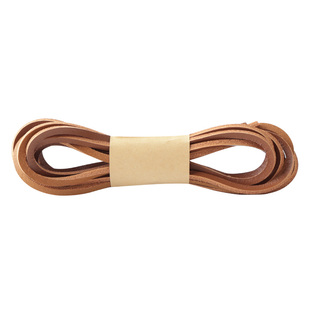 HIBERNI品牌方形牛皮鞋带棕色红棕浅棕工装鞋古着复古替换鞋带绳