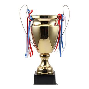 金属材质足球赛事奖杯 欧洲杯比赛杯大耳朵奖杯 球迷俱乐部摆件