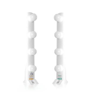 手机直播补光灯主播专用美颜补光灯电脑桌面双排灯三色柔光灯化妆灯面部打光四排灯拍摄视频背景网红摄影灯