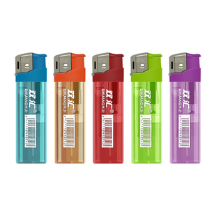 50支加厚加大防爆便利店透明明火一次性打火机工厂直销耐用家用