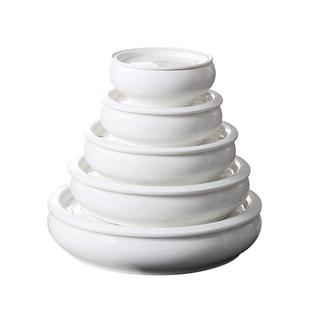 潮汕陶瓷功夫茶盘台干泡台圆形家用茶托储水式各尺寸茶盘茶海荼船