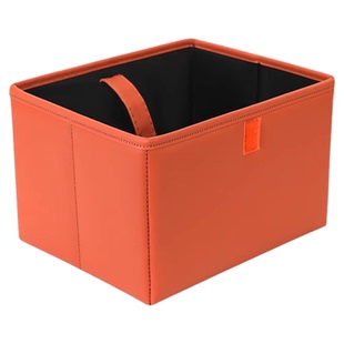 车载折叠垃圾桶多功能收纳盒汽车后排储物盒可悬挂皮革干湿两用款