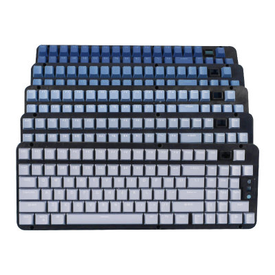latenpow looting五色渐变OEM高度ABS机械磁轴键盘DIY定制键帽