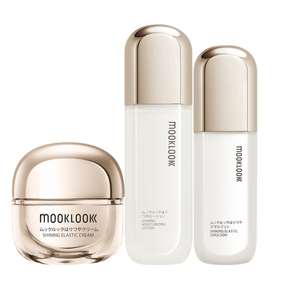 MOOKLOOK/茉珂时光美肤水乳面霜套装补水保湿紧致呵护肌肤