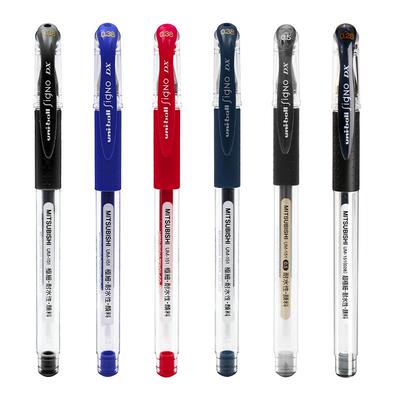 三菱签字超细耐试常规红蓝中性笔