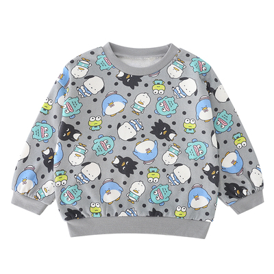 25新款出口日单男童纯棉毛圈卡通汽车长袖秋冬款男宝休闲保暖卫衣