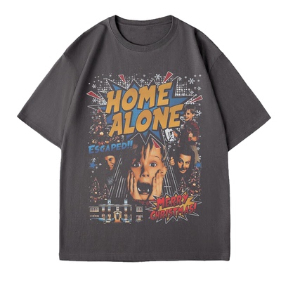 小鬼当家 Home Alone 麦考利卡尔金印花T恤 圣诞经典电影周边短袖