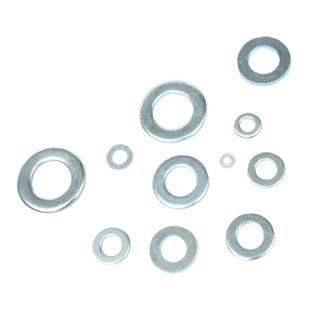 标准镀锌平垫圈 蓝白锌铁垫片 GB97兰白M3-M64全规格金属介子华丝