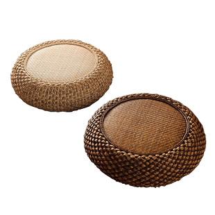 藤编蒲团坐垫日式榻榻米坐墩客厅地上加厚实木草编打坐拜佛禅修垫