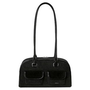 STAND OIL韩国女士25冬季圆润梯形简约通勤保龄球包MUSINSA