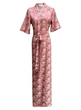 夏季纤沫冰丝喇叭袖西藏服锅庄裙