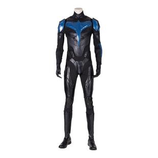 泰坦第三季夜翼cos服nightwing costume紧身连体衣万圣节cosplay