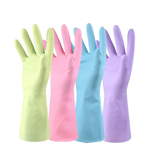 【出口韩国】蔓妙MH400 艾丽胶手套轻巧防滑无味洗碗洗衣家务手套