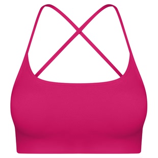 交叉美背运动内衣女速干健身文胸带胸垫性感大露背吊带瑜伽服bra