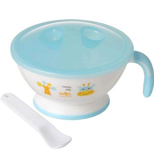 日康辅食碗婴儿碗勺套装宝宝饭碗带手柄儿童餐具防摔研磨碗米糊碗