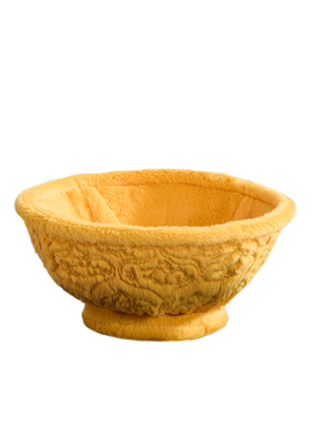 国潮观寸山金碗毛绒摆件装饰