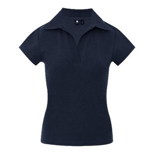 Oneup毛巾翻领POLO衫户外休闲运动修身正肩短袖t恤女士上衣网球服