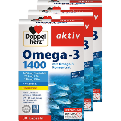 德国进口双心成人深海鱼油omega3