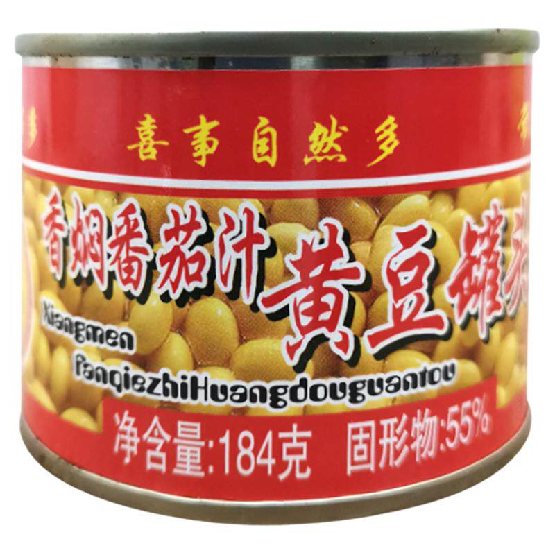 喜事多香焖番茄汁黄豆罐头
