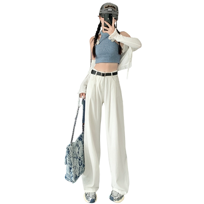 RJVO美式宽松休闲阔腿裤女